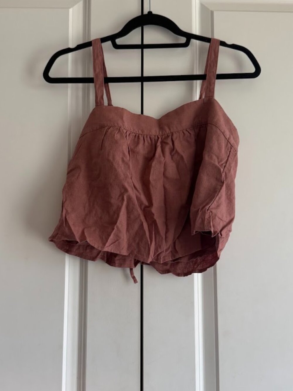 Abercrombie Cropped Trapeze Top - Dusty Rose (Pink)
